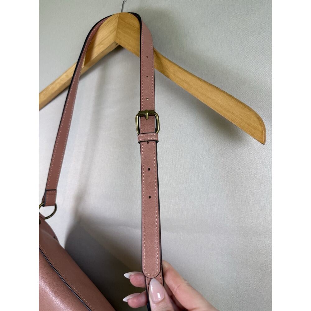Frye & Co Blake Belt Bag Pink Cork Faux Leather Studded Crossbody New With Tag - Picture 8 of 13